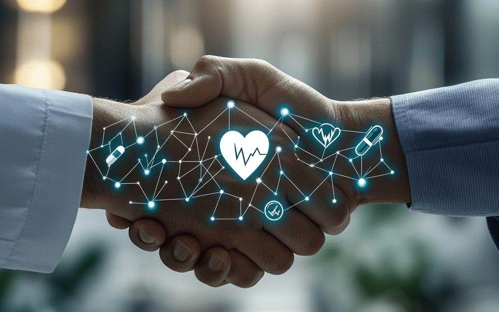 Handschlag zweier Fachleute als Sinnbild für zertifizierte Partnerschaften